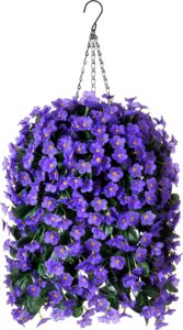 Artificial Flowers Hanging Baske