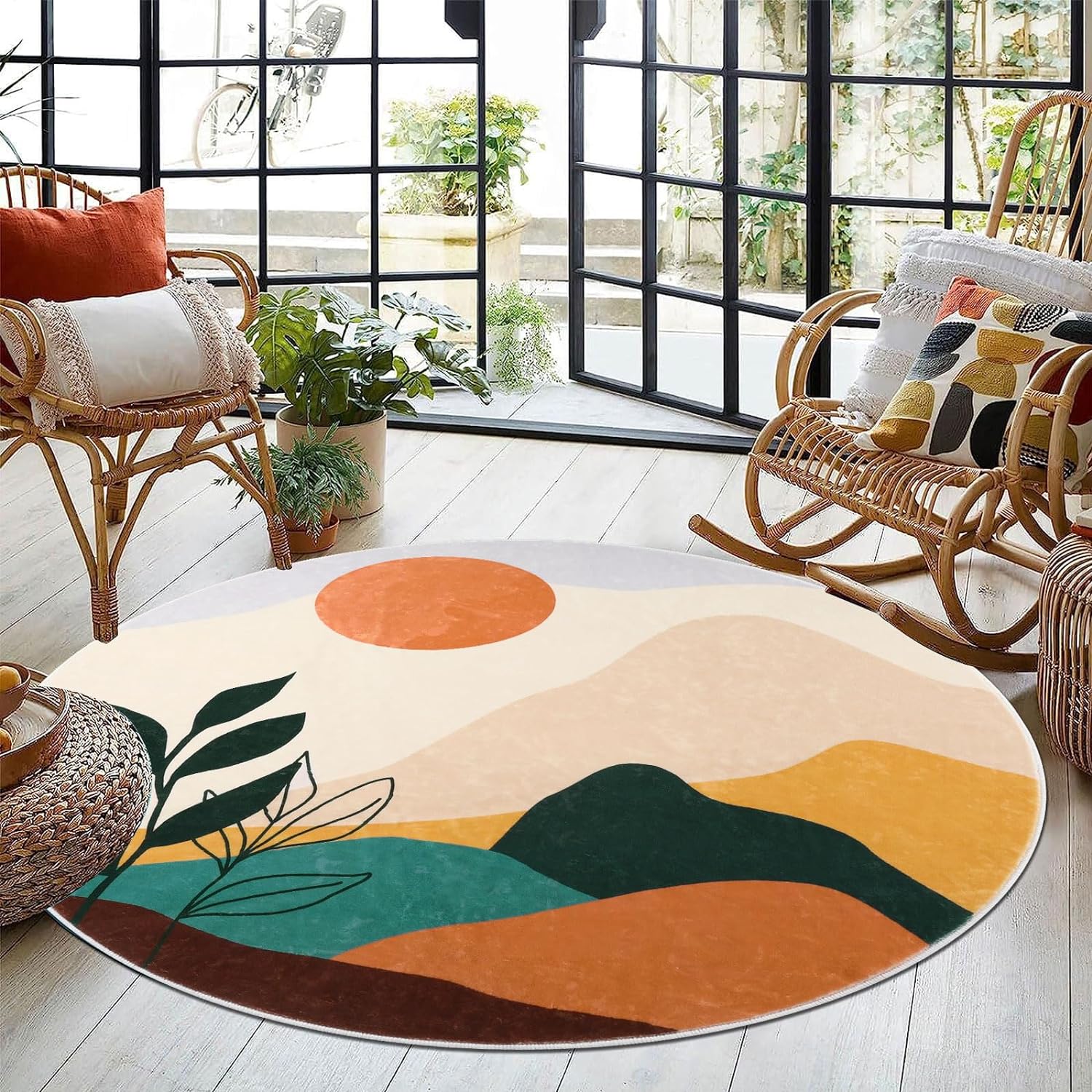 Abstract Boho Area Rug