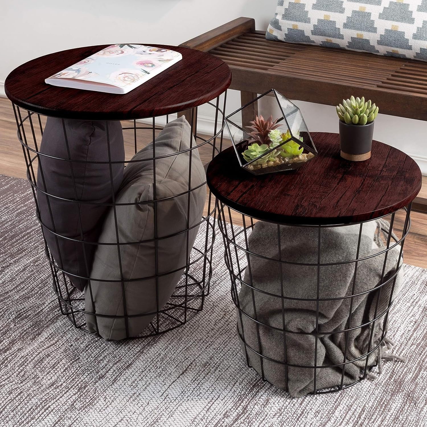 Chich and Functional Nesting End Tables