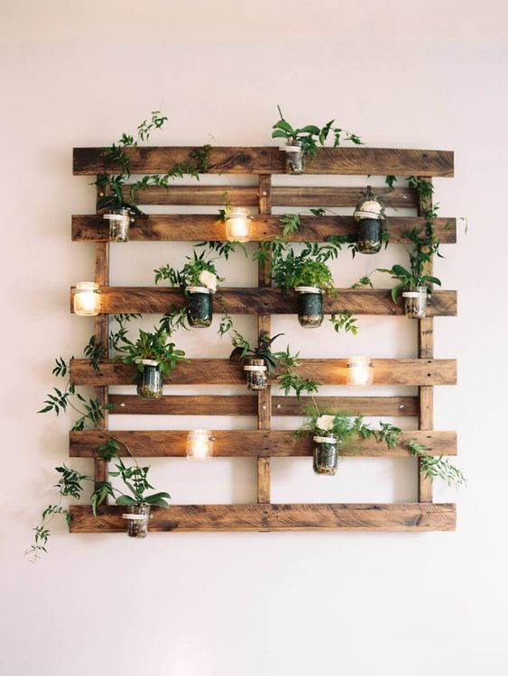 Mason Jar Wall Planters